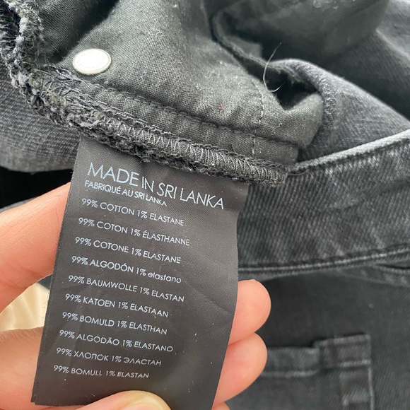 Club Monaco High Rise Skinny Jeans in Wash Black - Picture 8 of 11